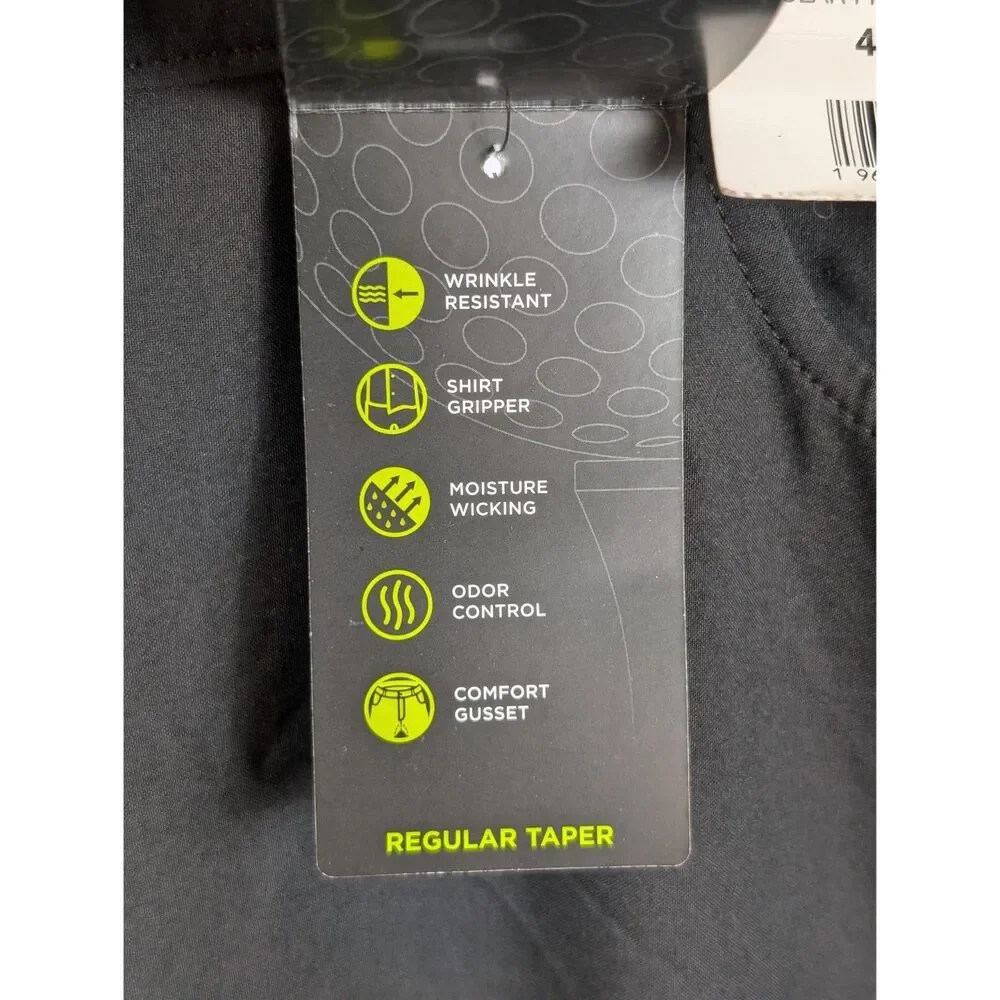 Lee Golf Series Pants Regular Fit Regular Taper Black Men's Size 44x30 NWT
